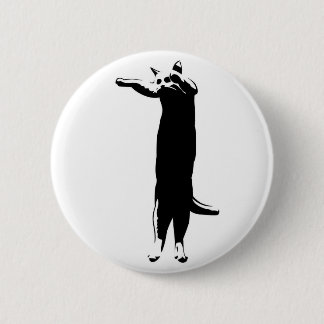 Rond 5 Cm M. Long Cat Badge