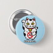 Rond 5 Cm maneki_cat badge M (Devant & derrière)