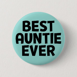 Rond 5 Cm Meilleure Tante Jamais. Badge