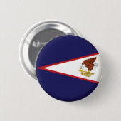 ROND 5 CM NOUVEAU ! ! - BADGE DE RETOUR AMÉRICAIN SAMOA 58MM (Devant & derrière)