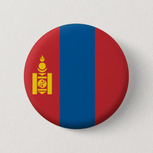 ROND 5 CM NOUVEAU ! ! - BADGE DE RETOUR DU NIP DE LA MONGOLI
