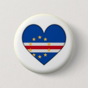 ROND 5 CM NOUVEAU ! ! - CAPE VERDE COEUR PIN BADGE DE RETOUR