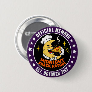 Rond 5 Cm Patrouille de Snack de Minuit Rétro Badge Hallowee