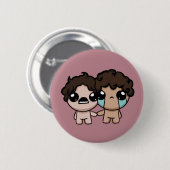 Rond 5 Cm Personalized Portrait Badge (Devant & derrière)