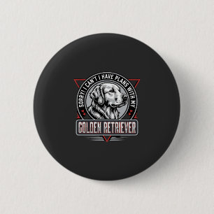 Rond 5 Cm Plans de Retriever doré Conception de badge de chi