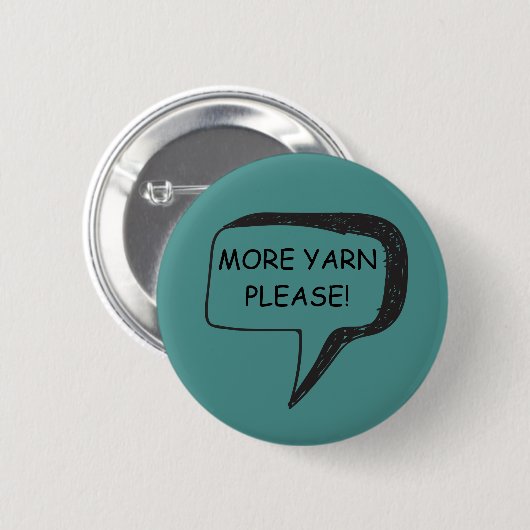 Rond 5 Cm Plus de fil badge svp (Devant & derrière)