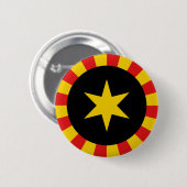 Rond 5 Cm Principauté de Vindheim Populace Badge Button (Devant & derrière)