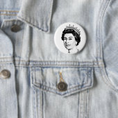 ROND 5 CM REINE ELIZABETH BADGE DE RETOUR DU NIP (En situation)