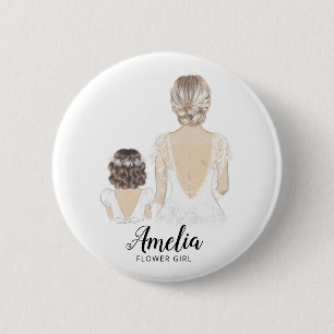 Rond 5 Cm Serez-Vous Mon Badge De Proposition Flower Girl