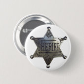 Rond 5 Cm Sheriff's Badge (Devant & derrière)