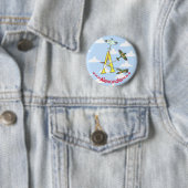 Rond 5 Cm Spitfires Ciel Bleu A Badge Initial (En situation)