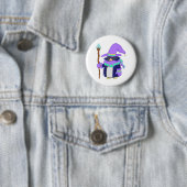Rond 5 Cm The Wizard Penguin Badge (En situation)