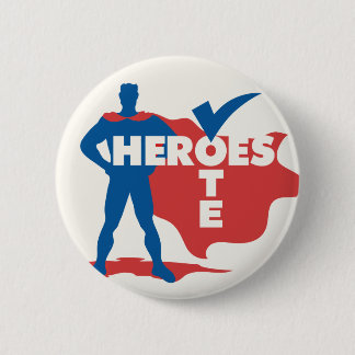 Rond 5 Cm Votez pour les héros ! Badge