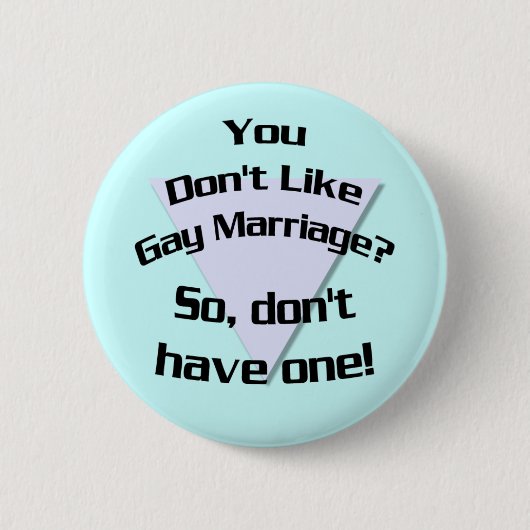 Rond 5 Cm Vous n'aimez pas le mariage gay ? Badge (Devant)