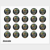 Rond 5e forces spéciales Green Berets flash nam Sticker (Feuille)