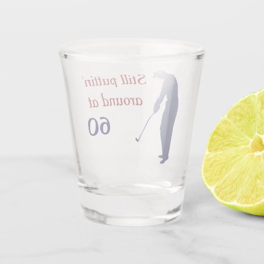 Rond 60 uur 's ochtends shot glas (Achterkant)