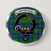 Rond 7,6 Cm Abercrombie Clan Badge & Tartan Button (Devant)