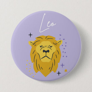 Rond 7,6 Cm Badge bouton Léo