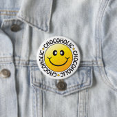 Rond 7,6 Cm Badge Chocoholic (En situation)