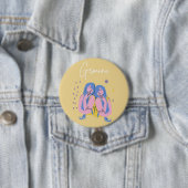 Rond 7,6 Cm badge de bouton Gemini (En situation)