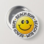Rond 7,6 Cm Badge de cloche de plage (Devant & derrière)