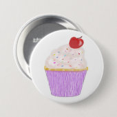 Rond 7,6 Cm badge de cupcake (Devant & derrière)