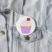 Rond 7,6 Cm badge de cupcake (En situation)