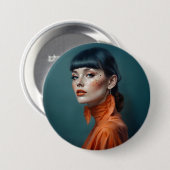 Rond 7,6 Cm Badge Design (Devant & derrière)