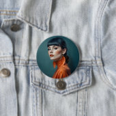 Rond 7,6 Cm Badge Design (En situation)
