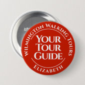Rond 7,6 Cm Bouton Badge du Guide de visite (Devant & derrière)
