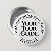 Rond 7,6 Cm Bouton Badge du Guide de visite (Devant & derrière)