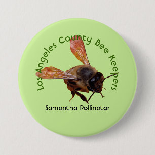 Rond 7,6 Cm Bouton - Badge du nom du club de conservation des