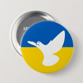 Rond 7,6 Cm Je suis avec l'Ukraine ! ! ! Badge (Devant & derrière)