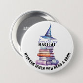 Rond 7,6 Cm Quelque Chose De Magique Arrive... Badge (Devant & derrière)
