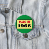 Rond 7,6 Cm Retro style 60th birthday badge 1966 (En situation)