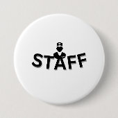 Rond 7,6 Cm STAFF Button Badge (Devant)