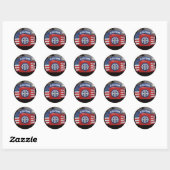 Rond 82e Sticker pour scrapbooking aéroporté (Feuille)