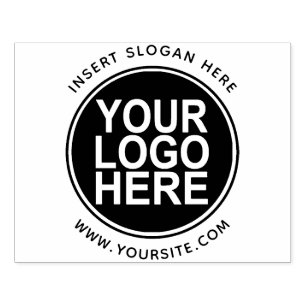 Rond Aangepaste Uw Bedrijf Logo Rubberstempel