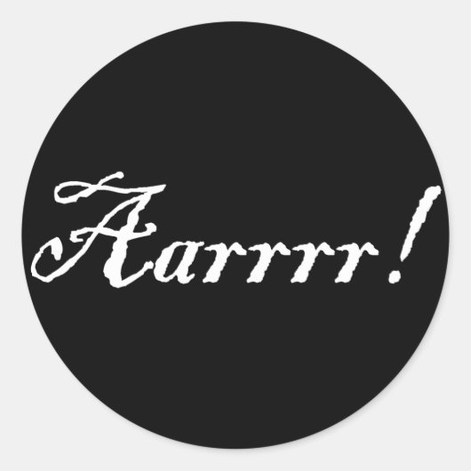Rond Aarrr !, Sticker (Devant)