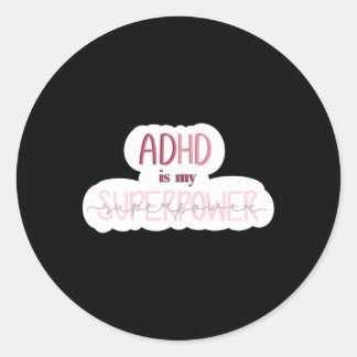 Rond Adhd Est Mon Sticker Superpower