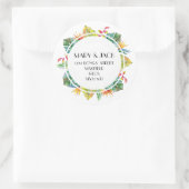 ROND ADRESSE STICKER TROPICAL (Sac)