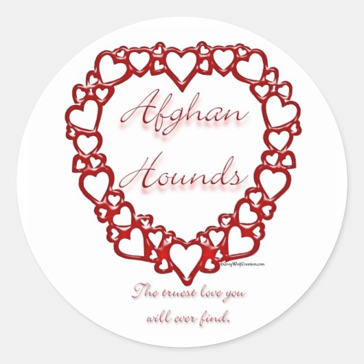 Rond Afghan True Love - Sticker (Devant)