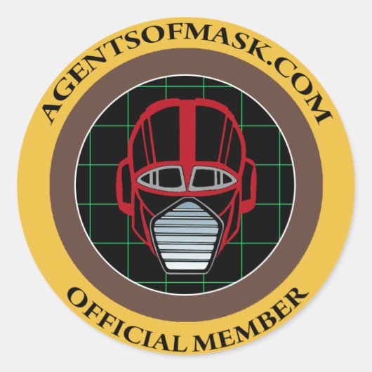 Rond Agents de M.A.S.K. Sticker officiel d'insigne (Devant)