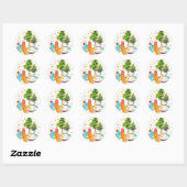 Rond Aire de jeu Joyeux Anniversaire Sticker À petits p (Feuille)