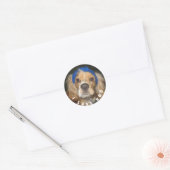 Rond Ajouter Photo Love You Classic Round Sticker (Enveloppe)