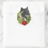 Rond Akita Wreath - Sticker (Sac)