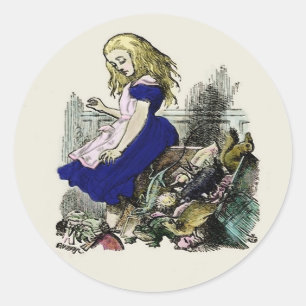 Rond Alice au pays des merveilles ~ Sticker Coeur du la