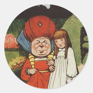Rond Alice et la Duchesse 1 Sticker