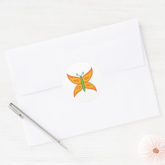 Rond Alien Butterfly Sticker (Enveloppe)