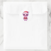 Rond Alien Christmas Sticker 2 (Sac)
